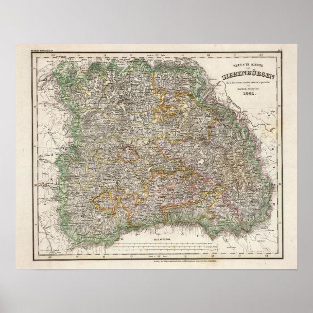 Transylvanien, Rumänien Poster (Framsidan)