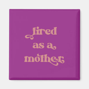 Tränt som Mor Retro Typography Magnet