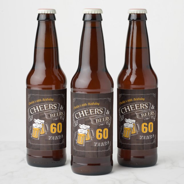 Träost och Öl oavsett ålder Ölflaska Etikett (Flaskor)