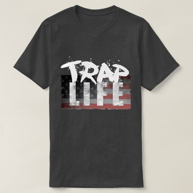 Trap Life USA T Shirt (Design framsida)