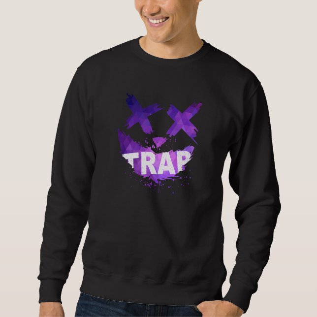 Trap Music Idea For Women & Trap Festival OutFit Lång Ärmad Tröja (Framsida)