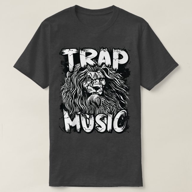 Trap Music Lion Graphic Rap Hip Hop Techno R&b3043 T Shirt (Design framsida)
