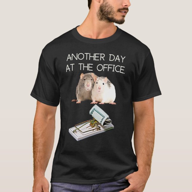 Trap Office Humor Rat Money Employee Race Manager  T Shirt (Framsida)