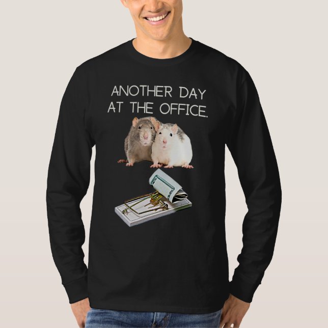Trap Office Humor Rat Money Employee Race Manager  T Shirt (Framsida)