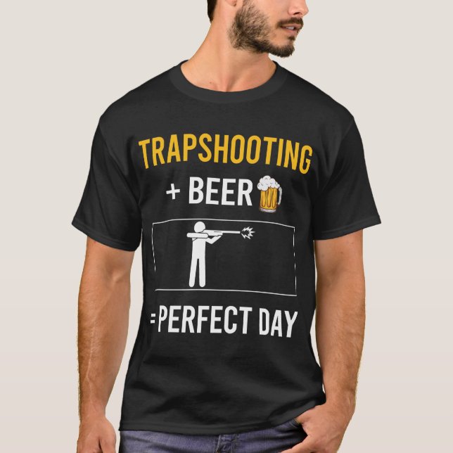 Trap Skjutning Ler Mål Skjutning T Shirt (Framsida)