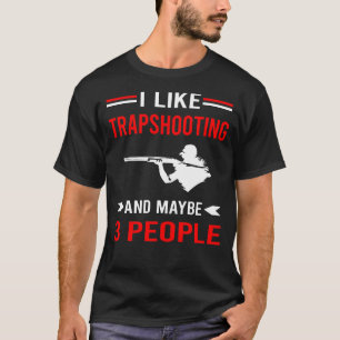 Trap Skjutning Ler Mål Skjutning T Shirt