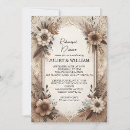 Träpaperie Återvunnen Papper repetitionsmiddag Inbjudningar