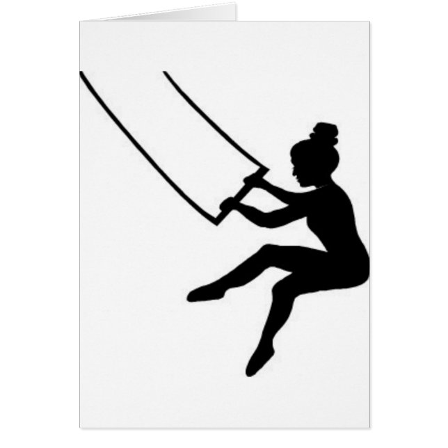 trapeze_artist hälsningskort (Framsidan)