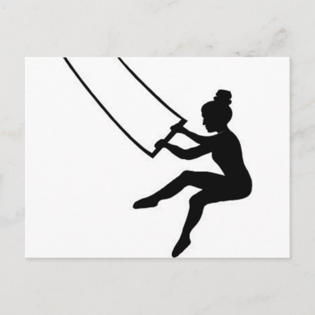 trapeze_artist vykort (Framsida)