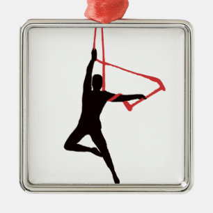 TrapezegungaAerialists Julgransprydnad Metall