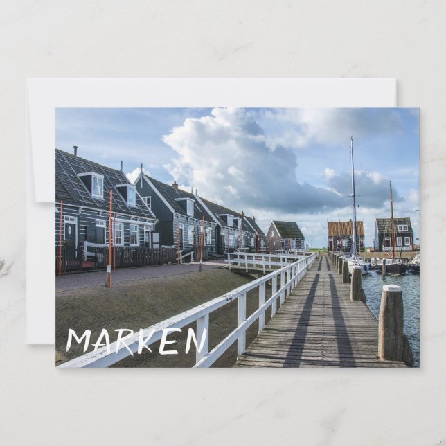 Träpier i Marken, Nederländerna (Framsida)