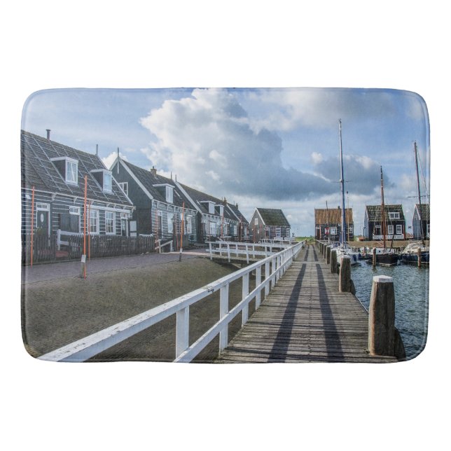 Träpier i Marken, Nederländerna Badrumsmatta (Framsidan)