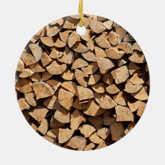 Träpipa Julgransprydnad Keramik (Baksidan)