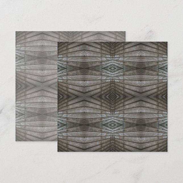 Träplankor med överlappande fogar, perspektiv sydv kort (Fram/baksida)