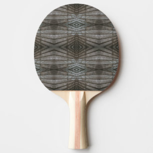 Träplankor med överlappande fogar, perspektiv sydv pingisracket