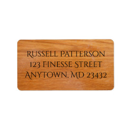 Träplåtar Adressetikett