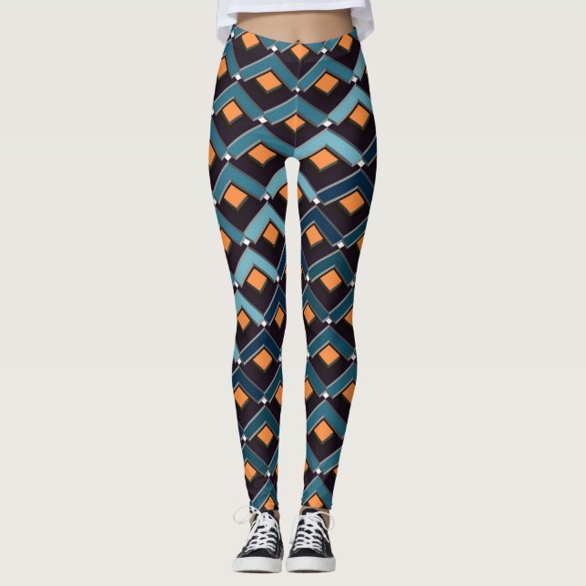 Trappa i trappmönster Altona Leggings (Framsida)