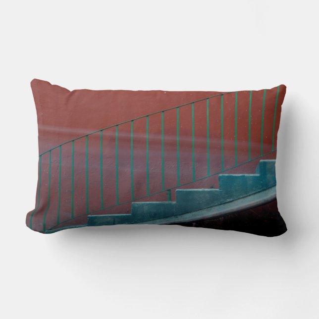 Trappa och räcke stilleben lumbarkudde (Framsida)
