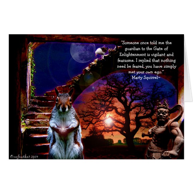 Trappa till himmel hälsningskort (Framsidan Horizontal)