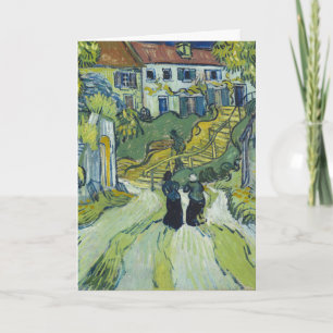 Trappan i Auvers efter van Gogh Landskapsmålning Kort
