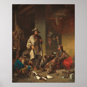 Trappers Cabin - John Mix Stanley Fine Art Poster