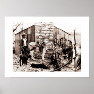 Trappers och deras kabin, USA Poster