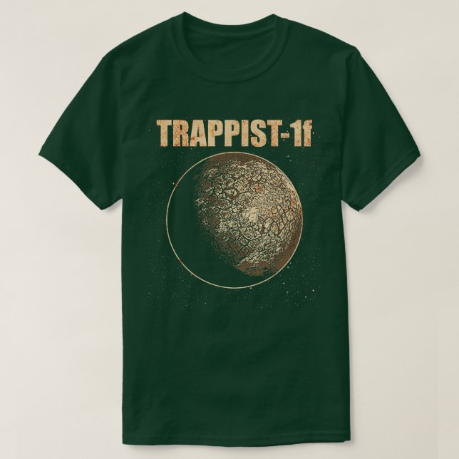 TRAPPIST1f Exoplanet Planet T Shirt (Design framsida)