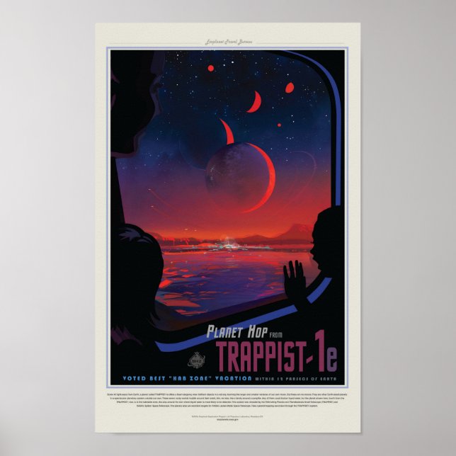 TRAPPIST-1e Exoplanet Poster (Framsidan)