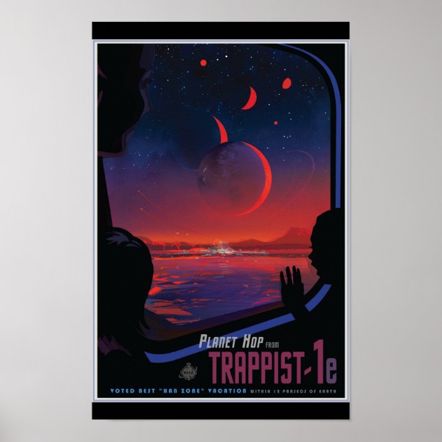 TRAPPIST-1e Exoplanet Poster (Framsidan)