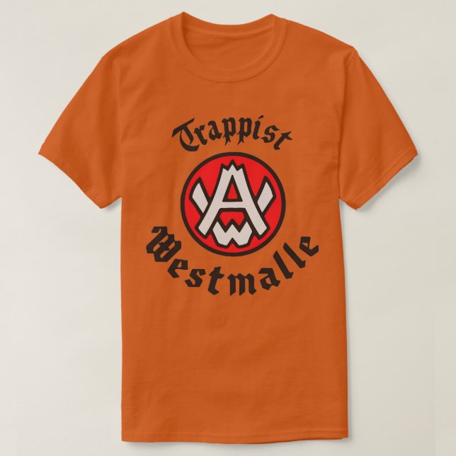 Trappist Westmalle Belgium Beer T Shirt (Design framsida)