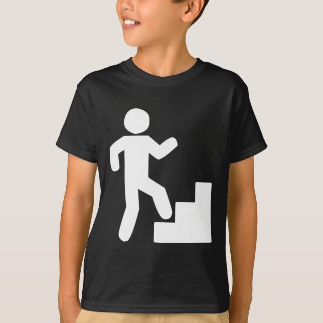 Trappklättrings Hyllningsworkout  T Shirt (Framsida)