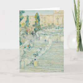 Trappor i Spanien, Rom | Childe Hassam Kort