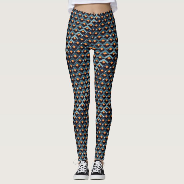 Trappor i Trapp-mönster Altona Leggings (Framsida)