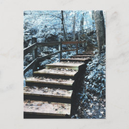 trappor nightscape vykort