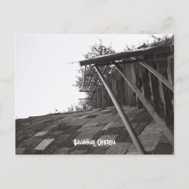 trappor som upp till går fjärdst, Savannah, Vykort (Framsida)
