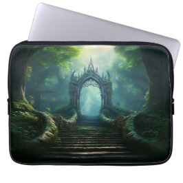 Trappor till Ancient Grind i Enchanted Forest Laptop Fodral