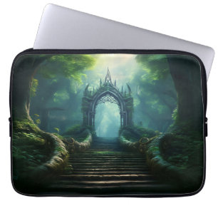 Trappor till Ancient Grind i Enchanted Forest Laptop Fodral