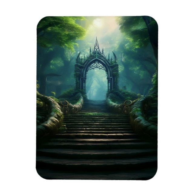 Trappor till Ancient Grind i Enchanted Forest Magnet (Vertikal)
