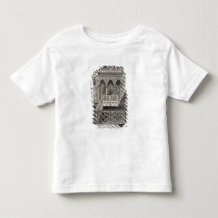 Trappuppgång på jordgubbebacken som inristas av tee shirt