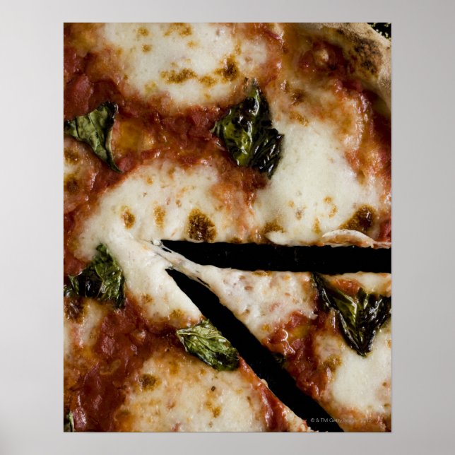 Träragad ost pizza poster (Framsidan)