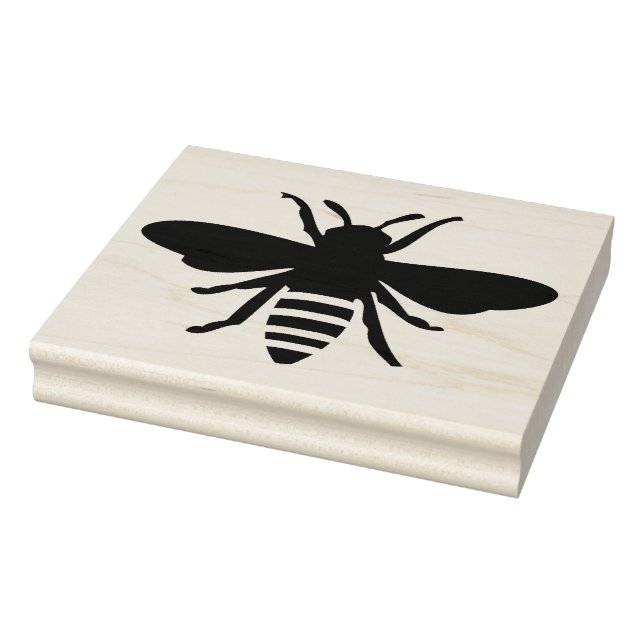 Trärart Frimärke - Honeybee Burk Design 2 Stämpel (Stämpel)