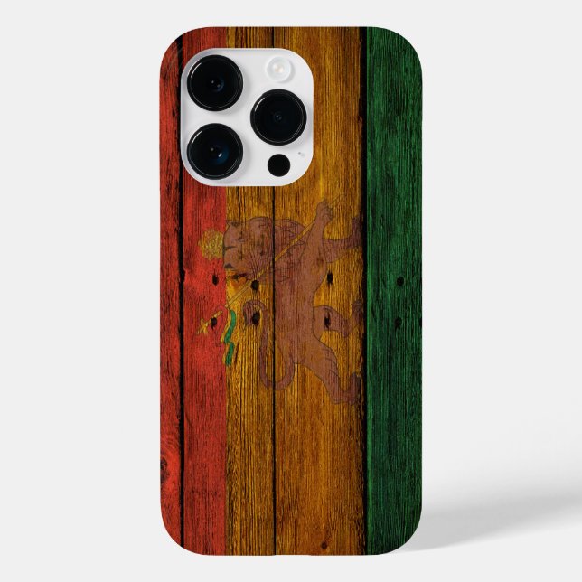 träreggae rasta flagga lejon musikkonst (Baksida)