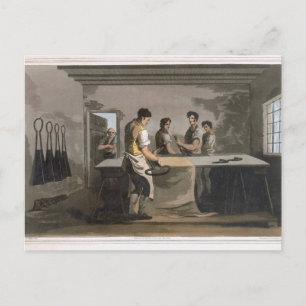 Trasa Dressers, från "Costume of Yorkshire" engrav Vykort