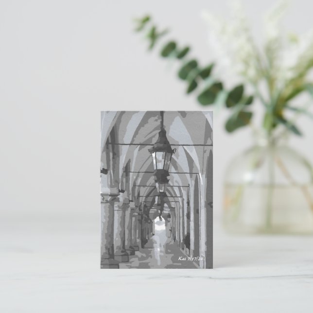 Trasa Hall Kraków, Polen Bokmärken Anteckningskort (Stående Fram)