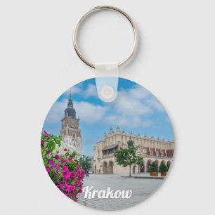 Trasa Hall på huvudtornet i Krakow, Polen Nyckelring