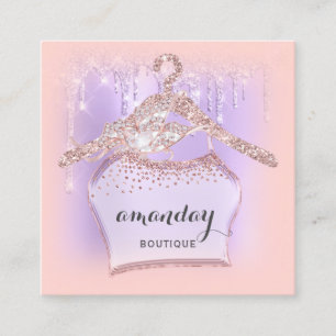 Trasa Hanger Dress Mode Shop Ro Glitter Drift Fyrkantigt Visitkort