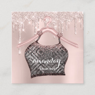 Trasa Hanger Dress Mode Shop Ro Glitter Drift Fyrkantigt Visitkort