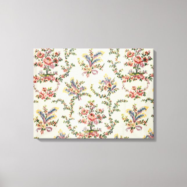 Trasa vävd för drottning Marie Antoinette på Pala Canvastryck (Framsida)