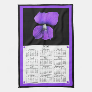 Trasakalender för 2016 Violets Kökshandduk