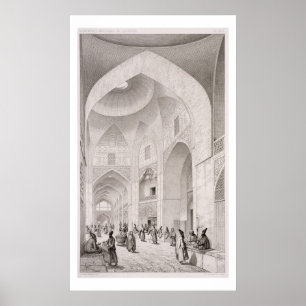 Trasan marknadsför, i Isfahan, från 'resan Poster